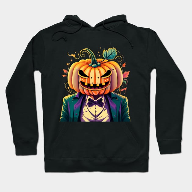 Vintage Halloween Pumpkin 2023. Halloween 2023 Hoodie by BukovskyART